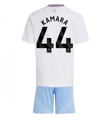 Aston Villa Boubacar Kamara #44 Bortatröja Barn 2024-25 Kortärmad (+ Korta byxor)